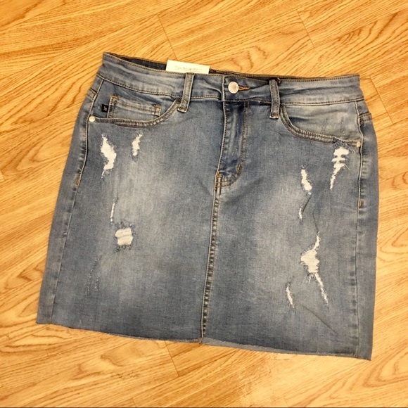 judy blue denim skirt